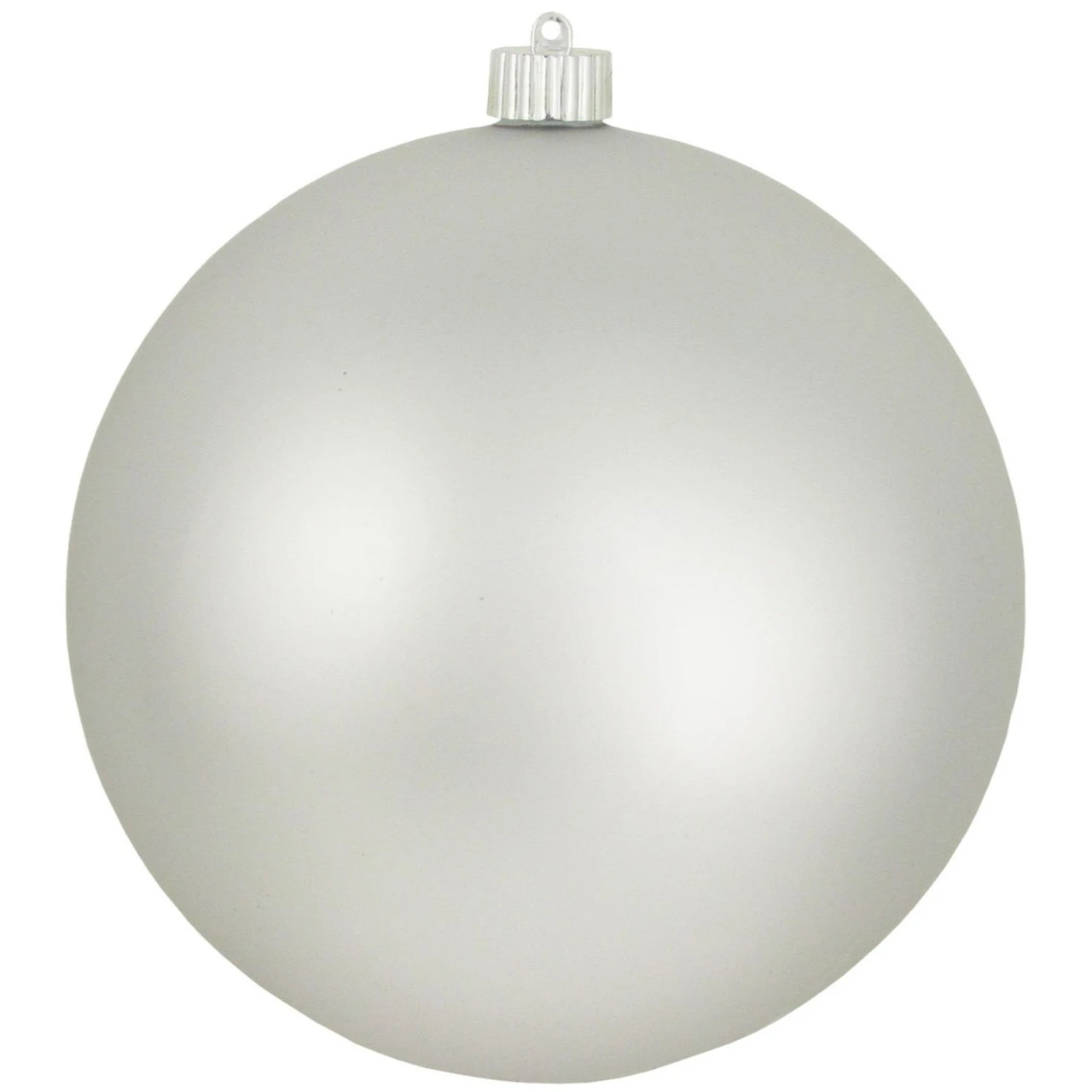 Cloud Silver Shatterproof Matte Christmas Ball Ornament 8" (200mm) 1 Cloud Silver Shatterproof Matte Christmas Ball Ornament 8" (200mm)