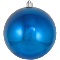 Shiny Balmy Seas Blue Shatterproof Christmas Ball Ornament 8" (200mm)