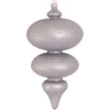 Silver Glittering Jumbo Shatterproof Finial Ornament 15" (380mm)