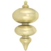 Gilded Gold Shatterproof Christmas Finial Ornament 15" (380mm)