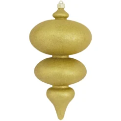 Metallic Gold Shatterproof Christmas Finial Ornament 15" (380mm)