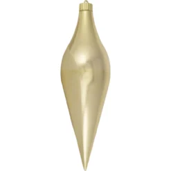 Gold Shatterproof Christmas Long Drop Ornament 12.5" (320mm)