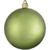 4ct Krypton Green Shatterproof Shiny Finish Christmas Ball Ornaments 4.75" (120mm)