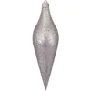 Silver Shatterproof Christmas Long Drop Ornament 12.5" (320mm)