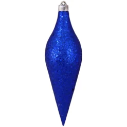 Royal Blue Shatterproof Christmas Long Drop Ornament 12.5" (320mm)