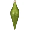 Lime Green And Gold Shatterproof Christmas Long Drop Ornament 12.5" (320mm)