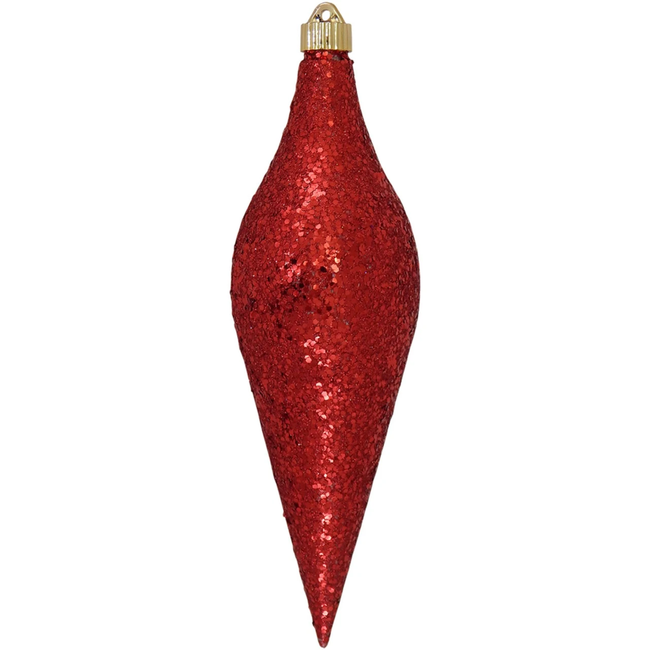 Red And Gold Shatterproof Christmas Long Drop Ornament 12.5" (320mm) 1 Red And Gold Shatterproof Christmas Long Drop Ornament 12.5" (320mm)