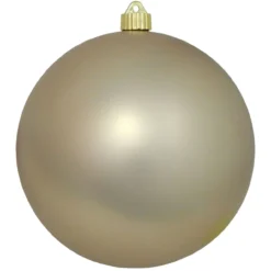 Matte Silver Shatterproof Christmas Ball Ornament 8" (200mm)