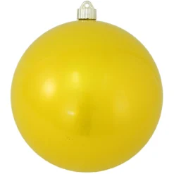 Shiny Sunshine Yellow Shatterproof Christmas Ball Ornament 8" (200mm)