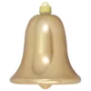 7" Gilded Gold Shatterproof Shiny Christmas Bell Ornament