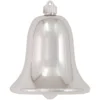 7" Silver Shatterproof Shiny Christmas Bell Ornament