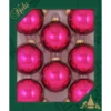 8ct Cabernet Pink Shiny Christmas Ball Ornaments 2.5" (67mm)