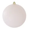 Matte Cloud White Shatterproof Christmas Ball Ornament 8" (200mm)