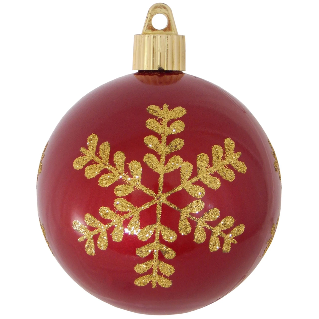 4ct Candy Red And Gold Leafy Flakes Shatterproof Shiny Christmas Ball Ornaments 3.25" (80mm) 1 4ct Candy Red And Gold Leafy Flakes Shatterproof Shiny Christmas Ball Ornaments 3.25" (80mm)