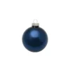 40ct Midnight Blue Shiny Glass Christmas Ball Ornaments 1.25" (31mm)