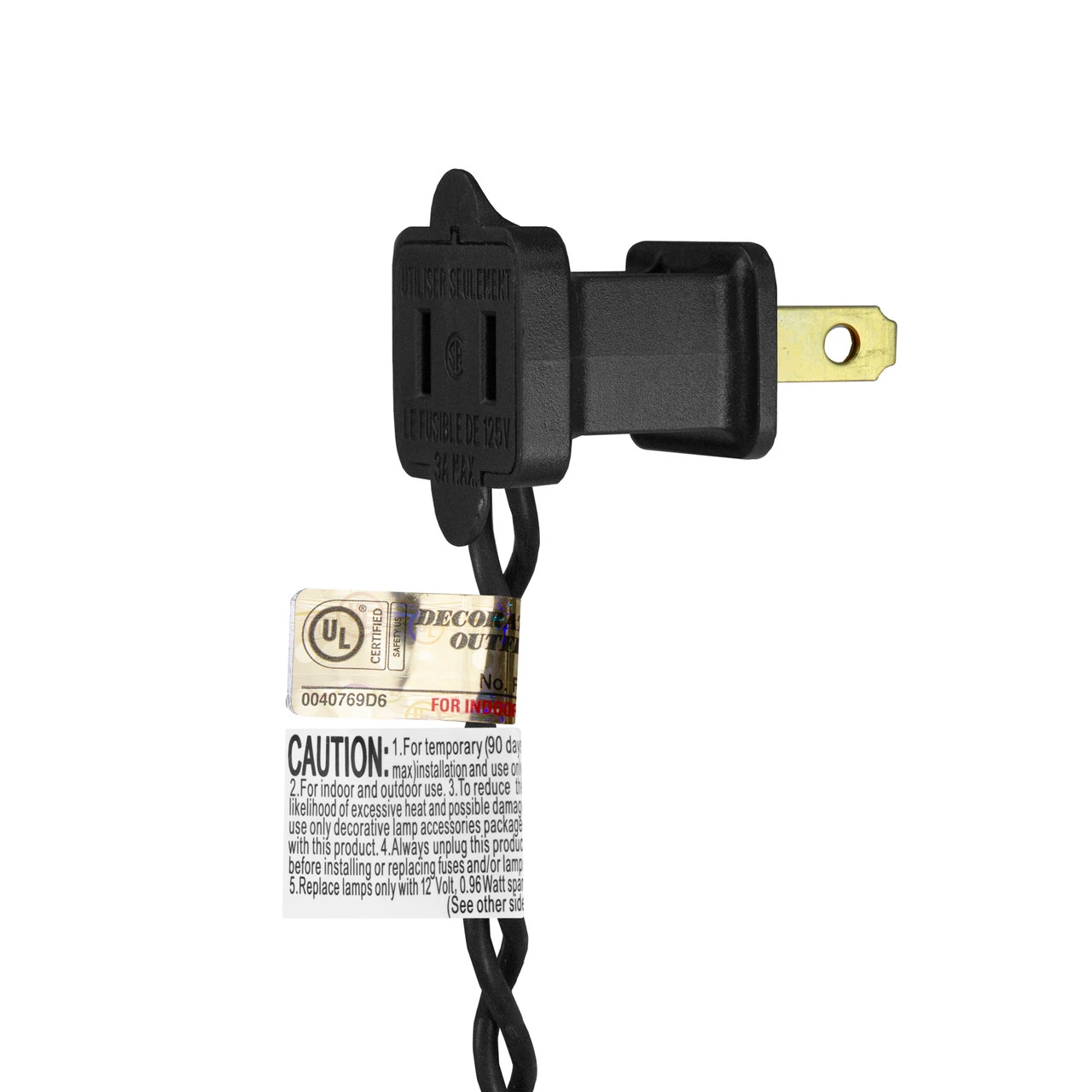 6' Pre-Lit Black Artificial Tinsel Christmas Tree, Clear Lights 6 6' Pre-Lit Black Artificial Tinsel Christmas Tree, Clear Lights - Image 6