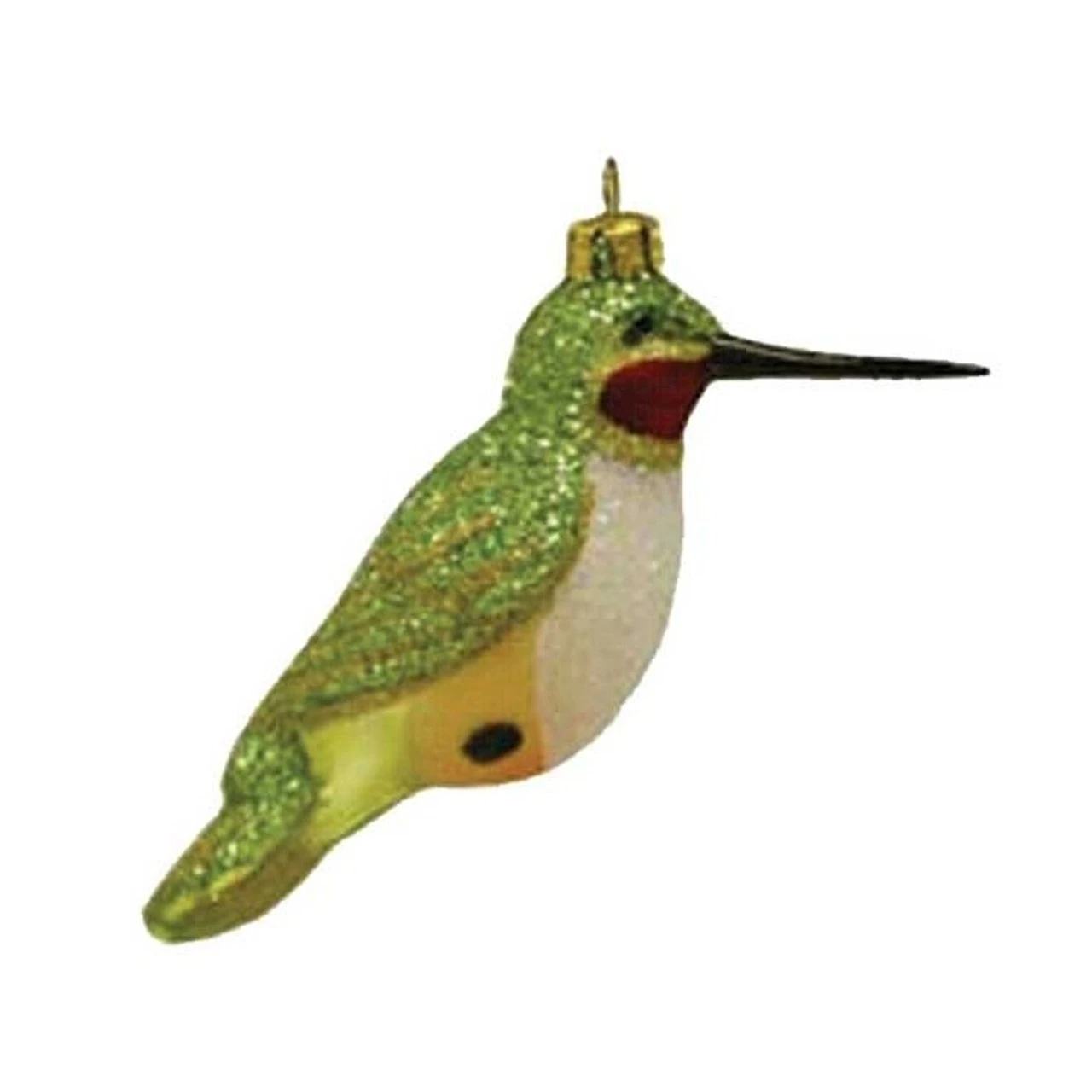 3.5" Green And Yellow Hummingbird Hand Blown Glass Hanging Figurine Ornament 1 3.5" Green And Yellow Hummingbird Hand Blown Glass Hanging Figurine Ornament