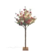 82.5' Pre-Lit Large Red Rose Artificial Tree, Warm White LED Lights