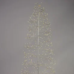 6' Pre-Lit White Revolve Spiral Artificial Tree, Warm White LED Lights -Christmas Trees Shop dhine 37520 wt 4 12113.1687306485
