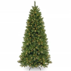 7.5 Ft. Lehigh Valley Slim Pine Tree With Dual Color LED Lights