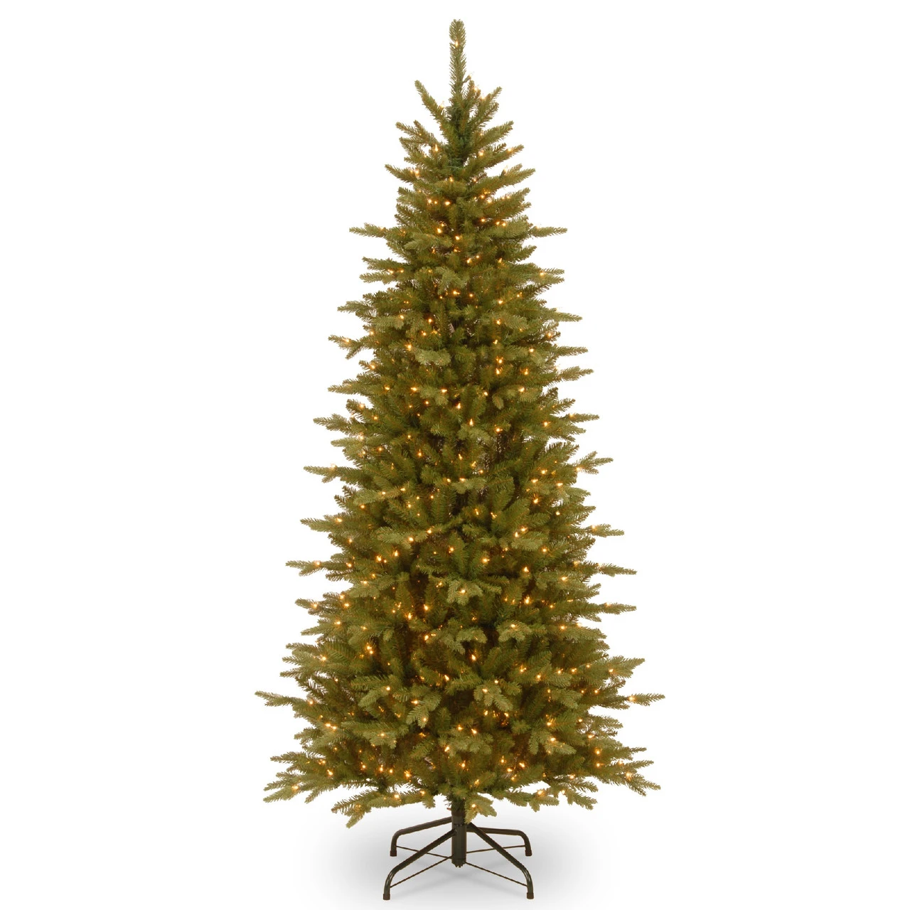 7.5’ Pre-Lit Sierra Spruce Slim Artificial Christmas Tree – Clear Lights 1 7.5’ Pre-Lit Sierra Spruce Slim Artificial Christmas Tree – Clear Lights