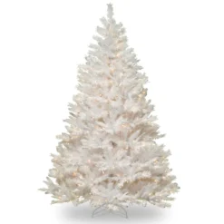 6.5' White Winchester Pine Artificial Christmas Tree - Clear Lights