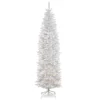 7.5’ Pre-Lit Kingswood White Fir Pencil Artificial Christmas Tree - Clear Lights