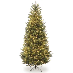 7.5' Pre-Lit Natural Fraser Slim Artificial Christmas Tree – Clear Lights