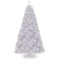 9’ Pre-Lit North Valley White Spruce Artificial Christmas Tree - Clear Lights