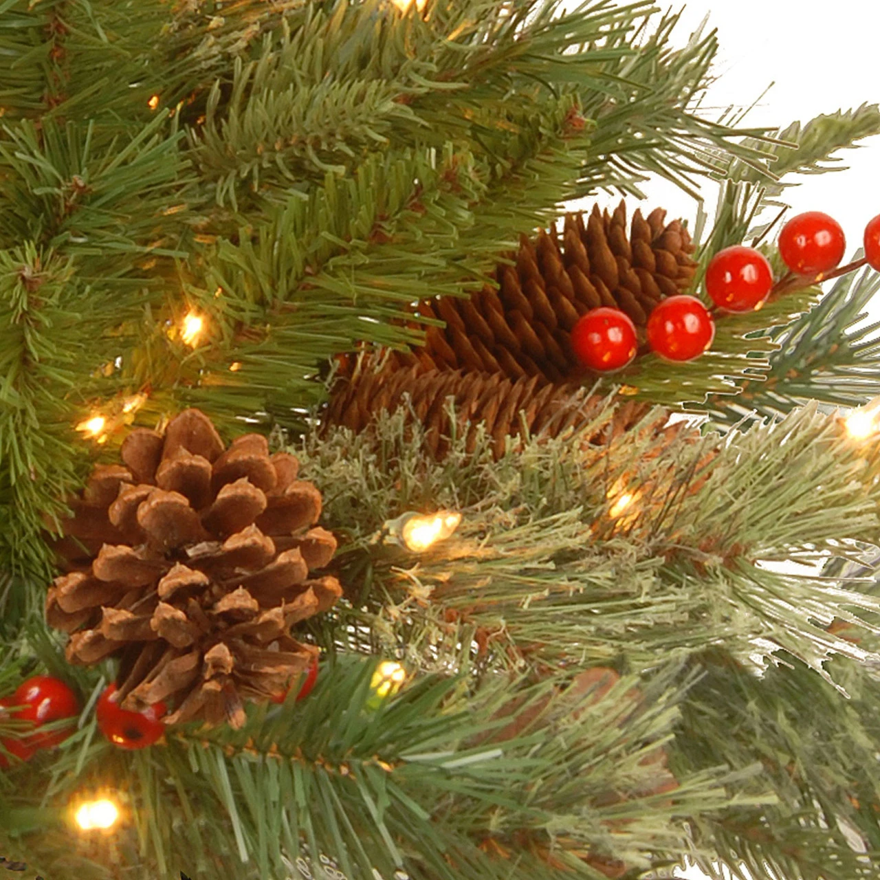 6' Pre-Lit Pencil Colonial Pine Artificial Half Wall Christmas Tree - Clear Lights 3 6' Pre-Lit Pencil Colonial Pine Artificial Half Wall Christmas Tree - Clear Lights - Image 3