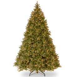 10’ Pre-Lit Downswept Fir Artificial Christmas Tree - Clear Lights