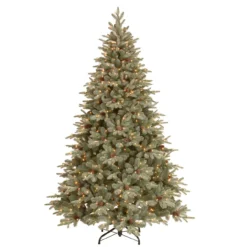 7.5' Frosted Arctic Spruce Artificial Christmas Tree - Clear Lights