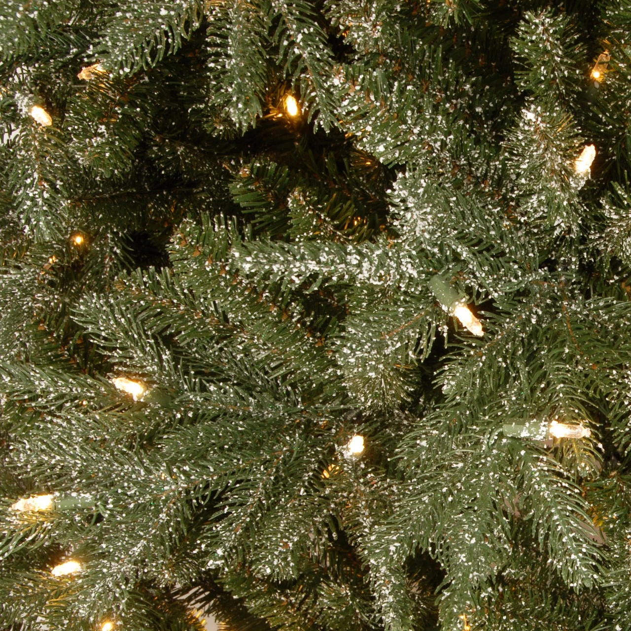 7.5' Pre-Lit Medium Frosted Artificial Christmas Tree - Clear Lights 3 7.5' Pre-Lit Medium Frosted Artificial Christmas Tree - Clear Lights - Image 3
