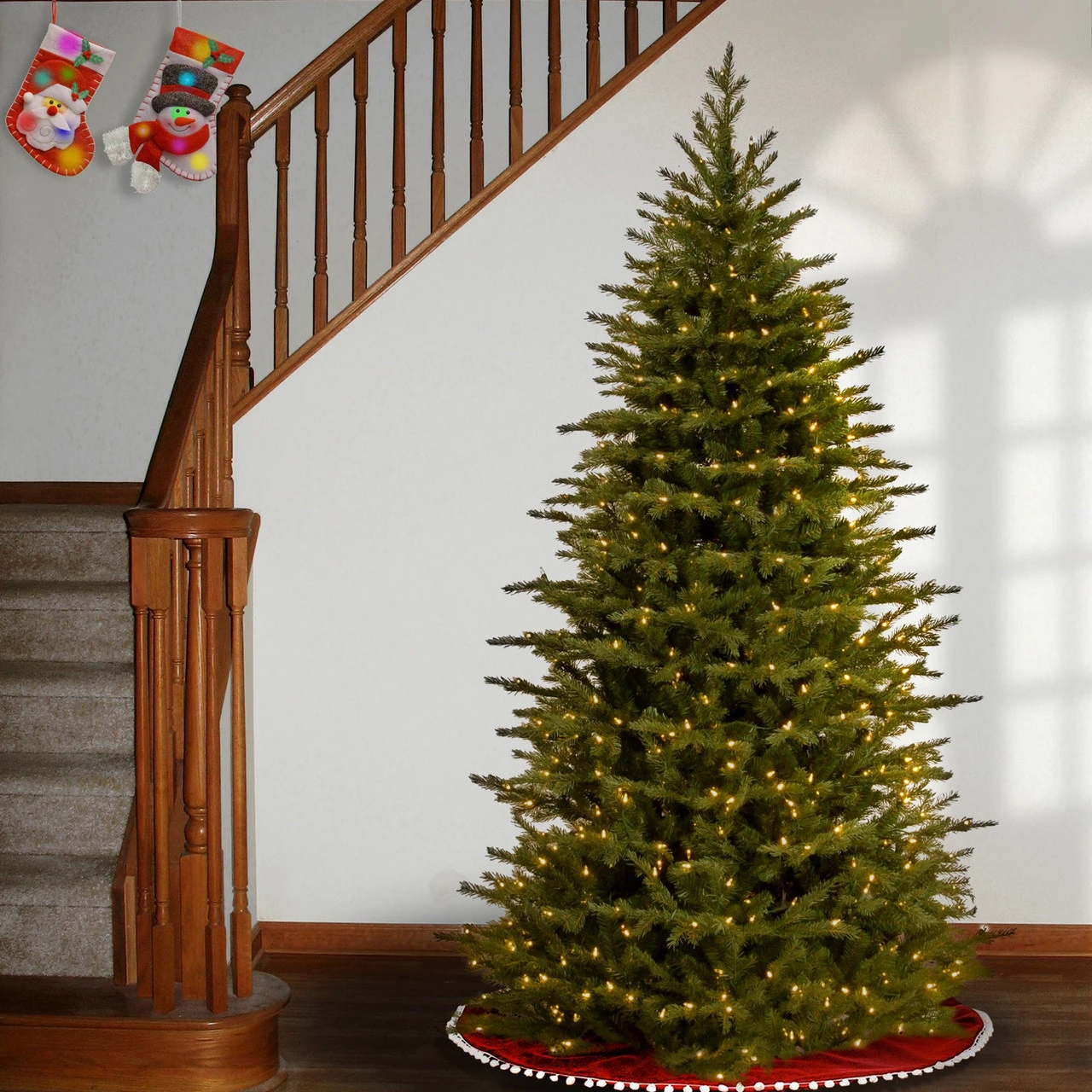 7.5’ Pre-Lit Nordic Spruce Artificial Christmas Tree – Clear Lights 2 7.5’ Pre-Lit Nordic Spruce Artificial Christmas Tree – Clear Lights - Image 2