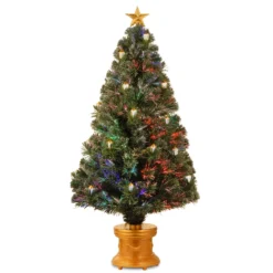 48" Pre-Lit Medium Fiber-Optic Artificial Christmas Fireworks Tree - LED Lights