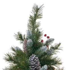 7.5' Pre-Lit Medium Mixed Spruce Artificial Christmas Tree With Frosted Branches - Clear Lights -Christmas Trees Shop dnhhf 307360 6 21581.1667662860