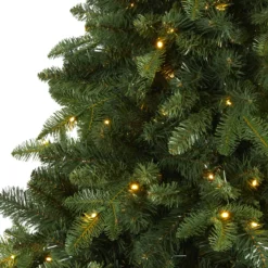 7’ Pre-Lit Grand Teton Artificial Half Wall Christmas Tree, Clear LED Lights -Christmas Trees Shop dnnl20t2001 6 34038.1680198125
