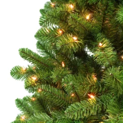 7.5' Pre-lit Virginia Pine Artificial Christmas Tree, Clear Lights -Christmas Trees Shop dpul 0998 t75c5 3 62501.1688081533