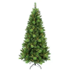 6.5' Pre-LitAdirondack Pine Artificial Christmas Tree, Clear Lights