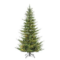 6.5' Pre-lit Medium Pine Artificial Christmas Tree With Insta-Shape Memory Wire – Clear Lights