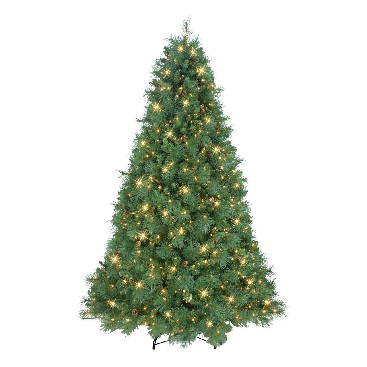 7.5' Pre-Lit Traditional Pine Artificial Christmas Tree, Clear Lights 1 7.5' Pre-Lit Traditional Pine Artificial Christmas Tree, Clear Lights
