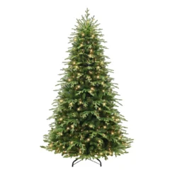 7.5' Pre-Lit Galveston Fir Artificial Christmas Tree, Clear Lights