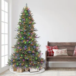 7.5' Pre-lit Royal Majestic Douglas Fir Downswept Artificial Christmas Tree, Color Select LED Lights -Christmas Trees Shop dpul rmdd 75qld7 3 46934.1688168069