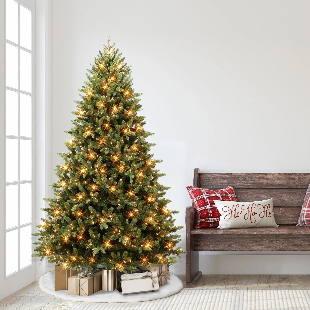 6.5' Pre-lit Westford Spruce Artificial Christmas Tree, Clear Lights 2 6.5' Pre-lit Westford Spruce Artificial Christmas Tree, Clear Lights - Image 2