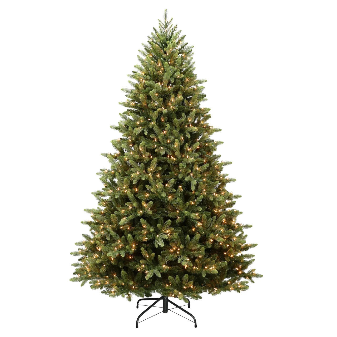 7.5' Pre-Lit Medium Western Spruce Artificial Christmas Tree, Clear Lights 1 7.5' Pre-Lit Medium Western Spruce Artificial Christmas Tree, Clear Lights