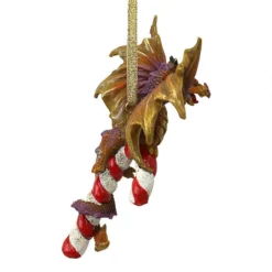 5" Dragon Hanging On A Candy Cane Holiday Ornament -Christmas Trees Shop dragoncandy 3 06476.1667614608