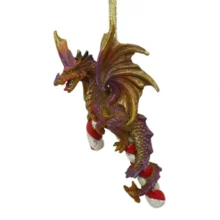 5" Dragon Hanging On A Candy Cane Holiday Ornament -Christmas Trees Shop dragoncandy 5 61431.1667614608