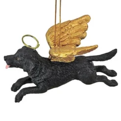 4" Flying Black Lab Hand Painted Holiday Ornament -Christmas Trees Shop dtosc20jh170714 3 34253.1667615072