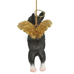 4" Flying Boston Terrier Hand Painted Holiday Ornament -Christmas Trees Shop dtosc20jh170716 4 53658.1667615075