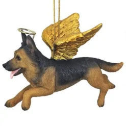 4" Flying German Shepherd Hand Painted Holiday Ornament -Christmas Trees Shop dtosc20jh170718 3 93248.1667615106